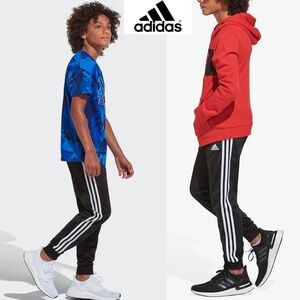 Adidas Boys' 3-Stripe Tricot Joggers~Large (14/16)